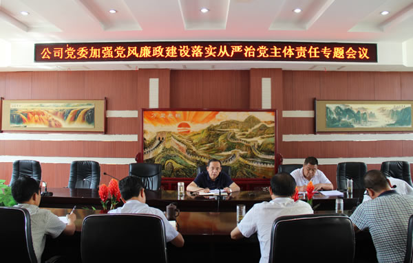 隴運(yùn)集團(tuán)公司黨委召開加強(qiáng)黨風(fēng)廉政建設(shè)，全面從嚴(yán)治黨落實(shí)主體責(zé)任專題會(huì)議