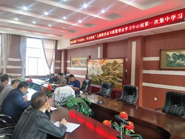 隴運(yùn)集團(tuán)公司召開“不忘初心、牢記使命”主題教育讀書班暨理論學(xué)習(xí)中心組第一次集中學(xué)習(xí)會議